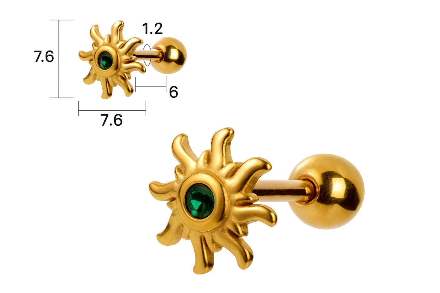 Aretes Mujer Premium Oro 18K Acero Quirúrgico Exclusivo