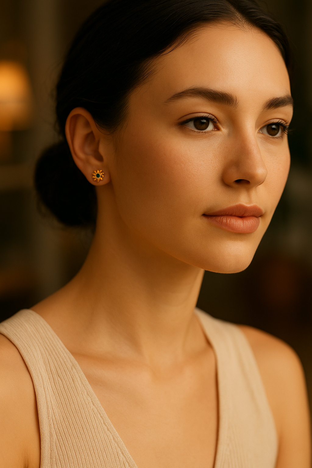 Aretes Mujer Premium Oro 18K Acero Quirúrgico Exclusivo