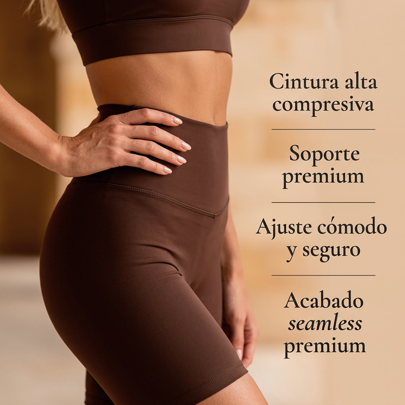 Short Deportivo JESSYMELL — Biker Short Cintura Alta