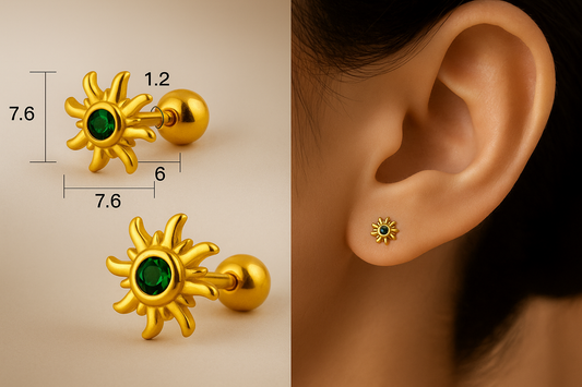 Aretes Mujer Premium Oro 18K Acero Quirúrgico Exclusivo