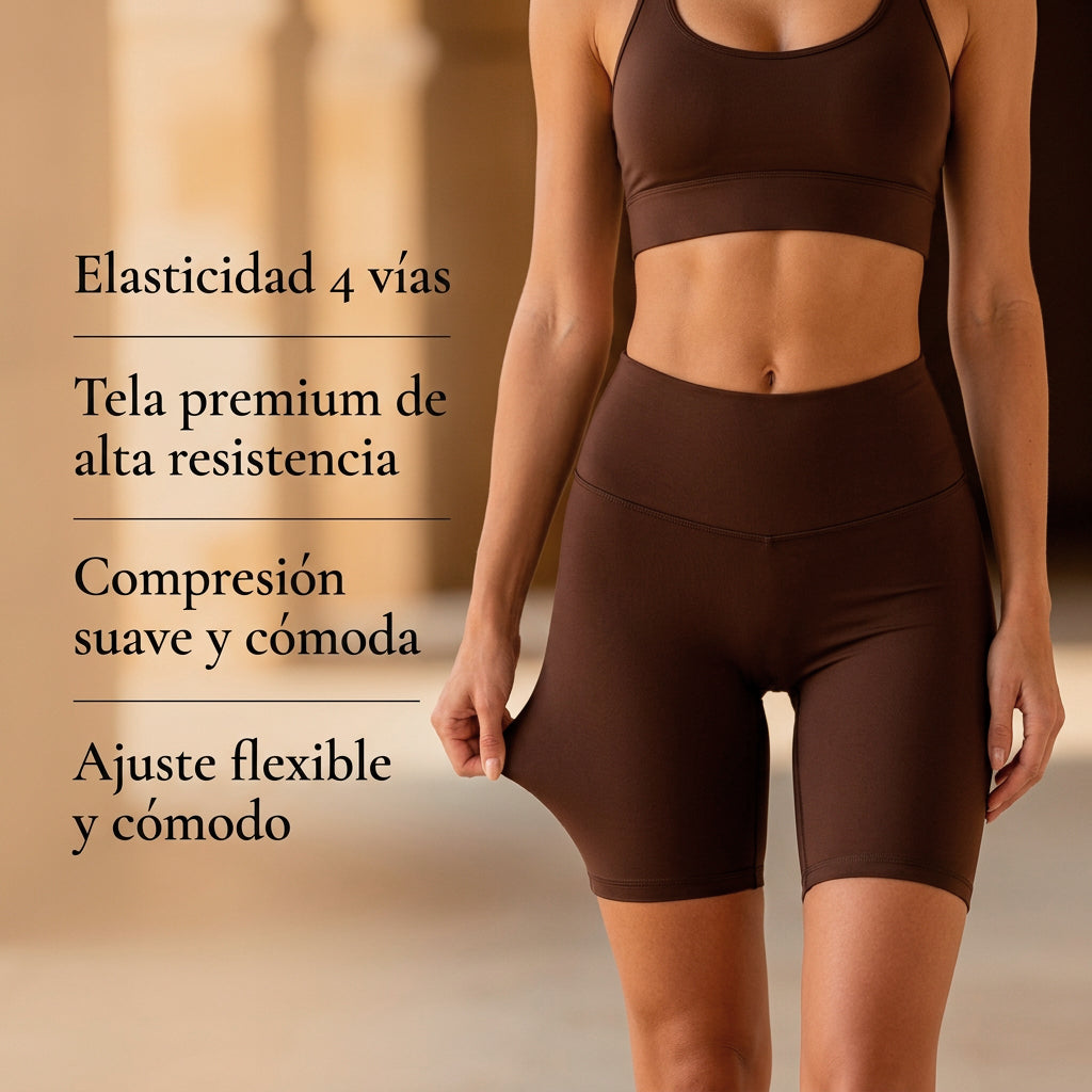 Short Deportivo JESSYMELL — Biker Short Cintura Alta